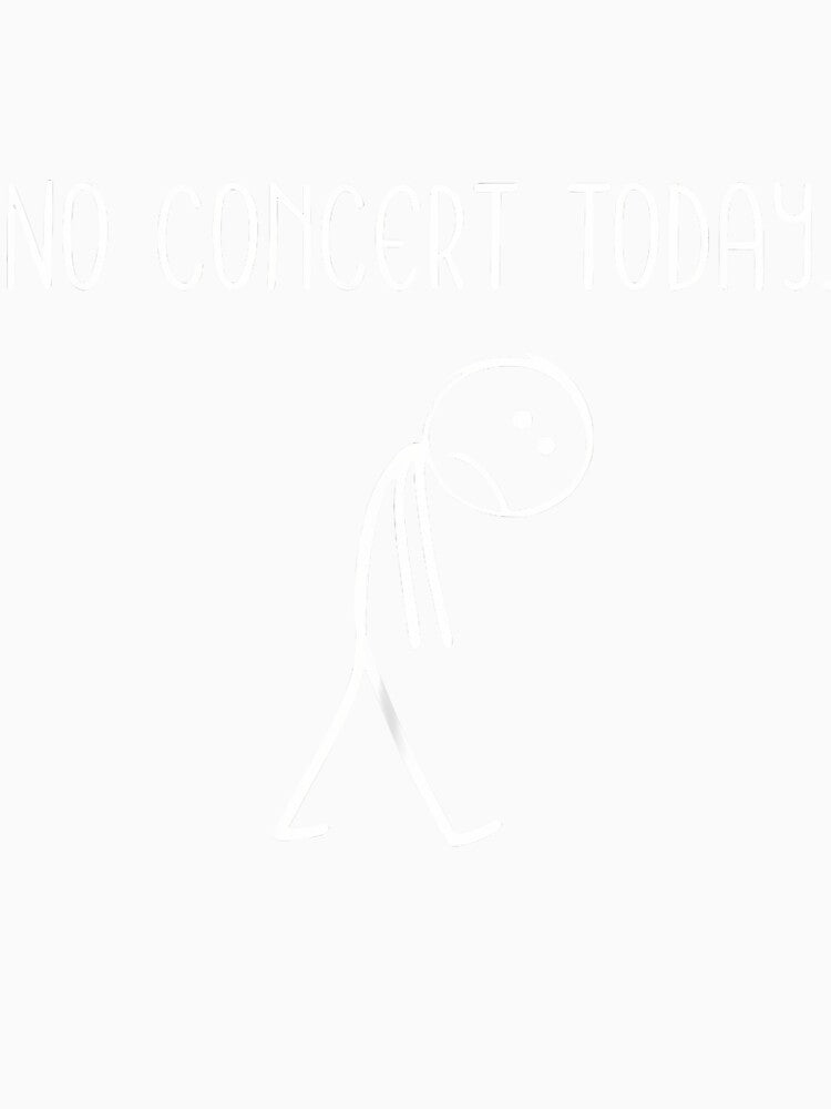 No Concert Today Figure Music Concert Lovers by TamaraIrma