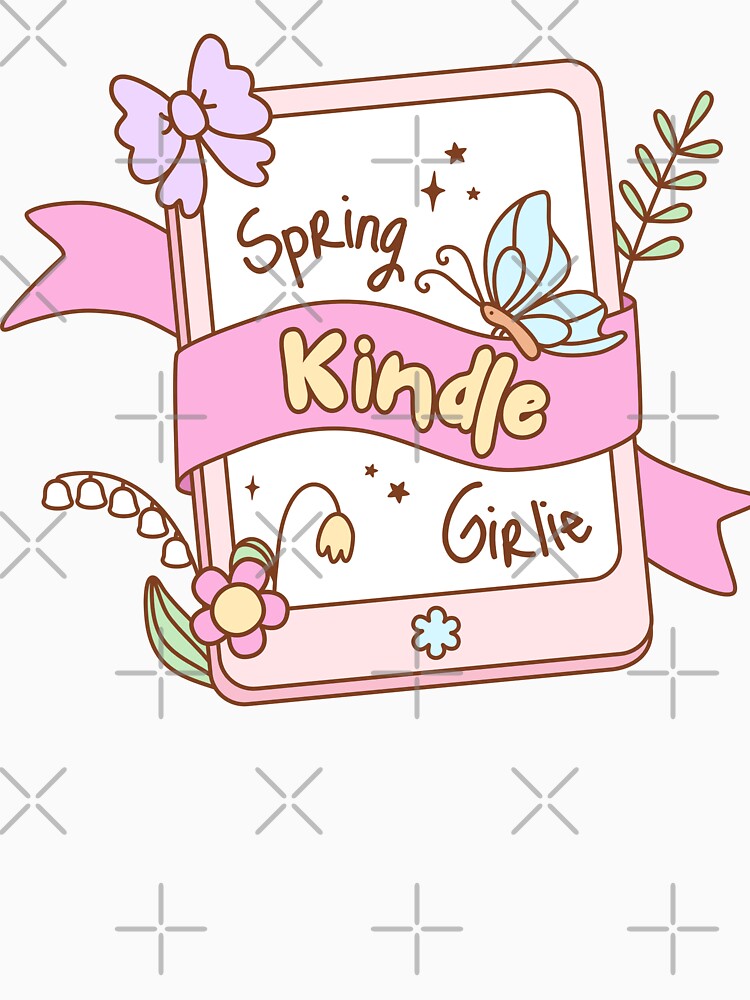 Spring Kindle Girlie Book Lovers Bookish Gift by cherrywstore