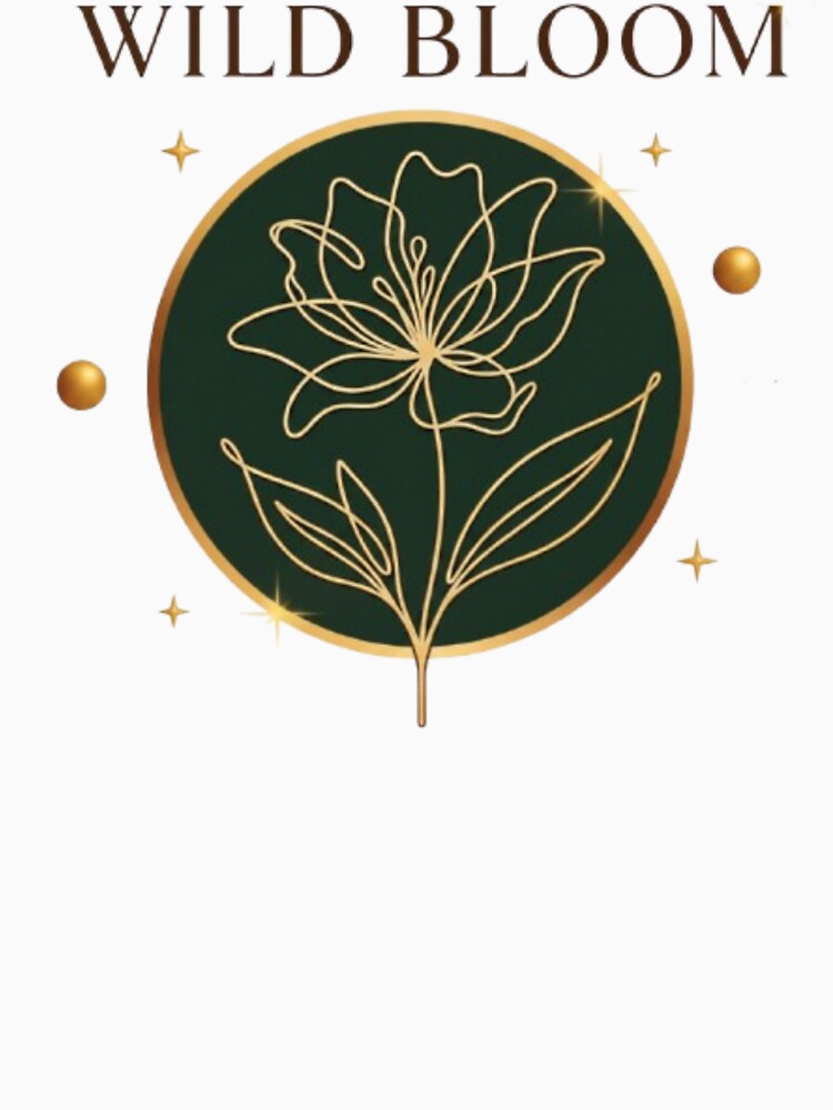 Wild Bloom Minimal Logo by Northern Glow Art