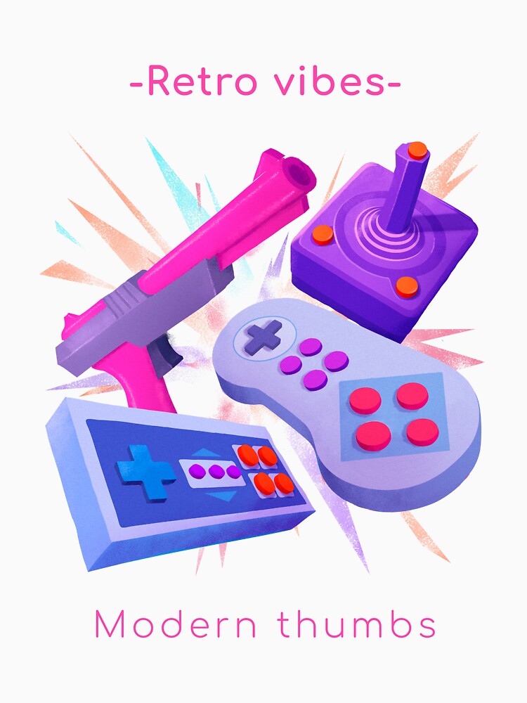 Retro Vibes. Modern Thumbs. – Vintage Gaming Controller Design for Gamers by Ani-24