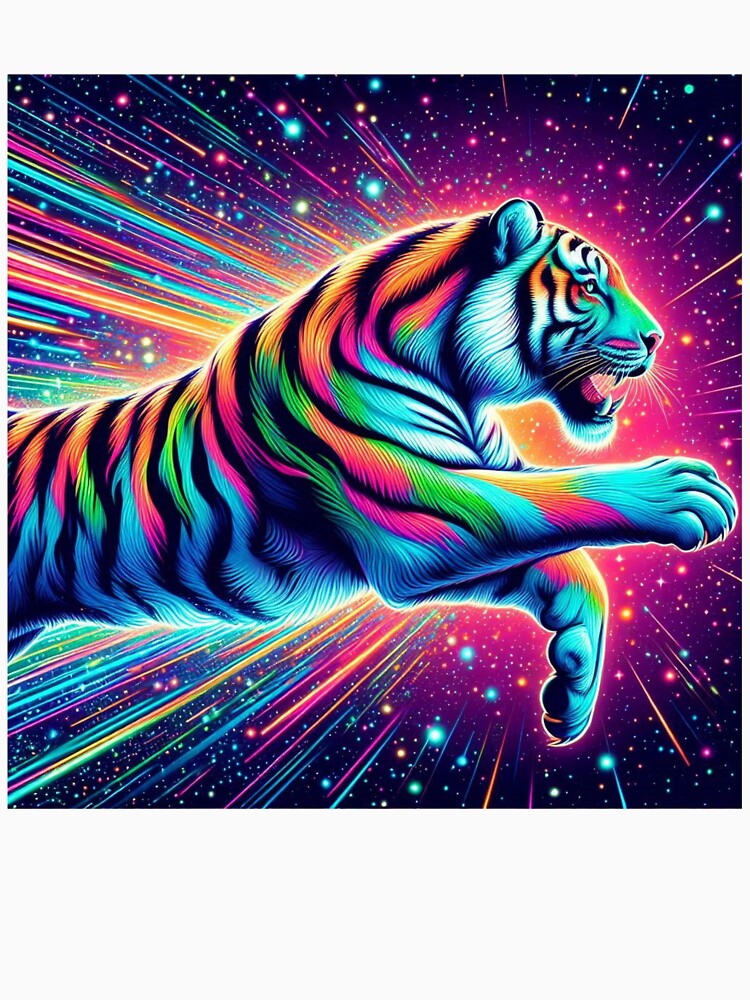 Colorful wild tiger by Dogandesighn