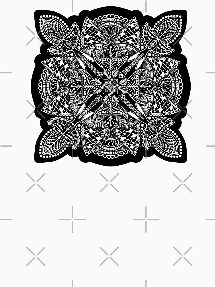 Orca Whale Inspired Mandala by For Art Sake