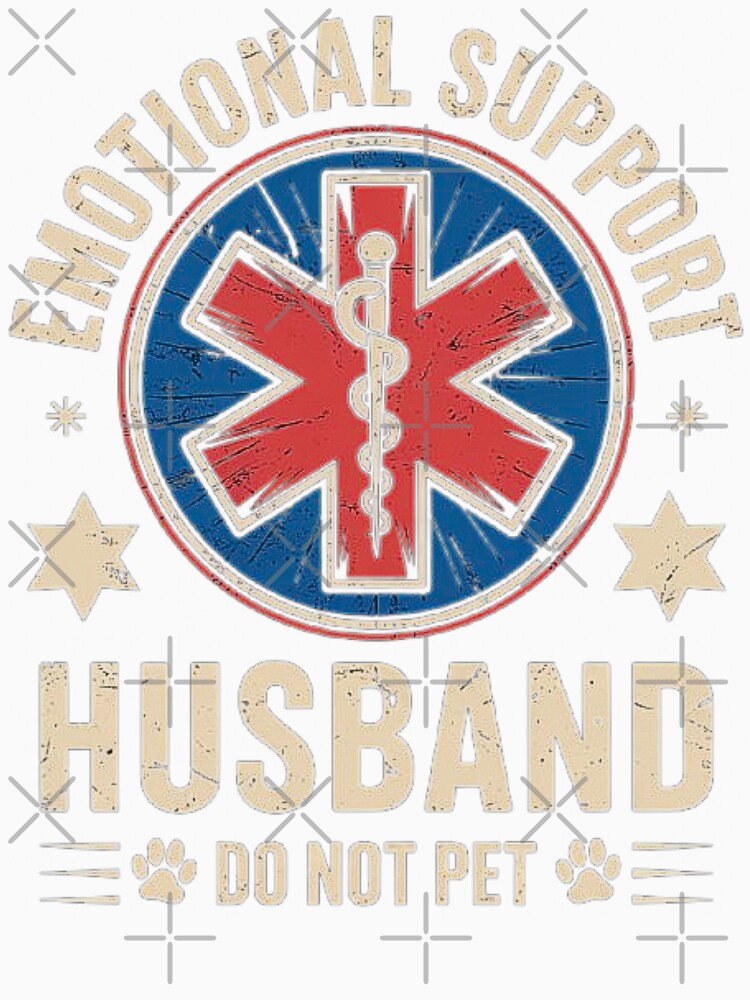 Emotional Support Husband Graphic Design by love3617