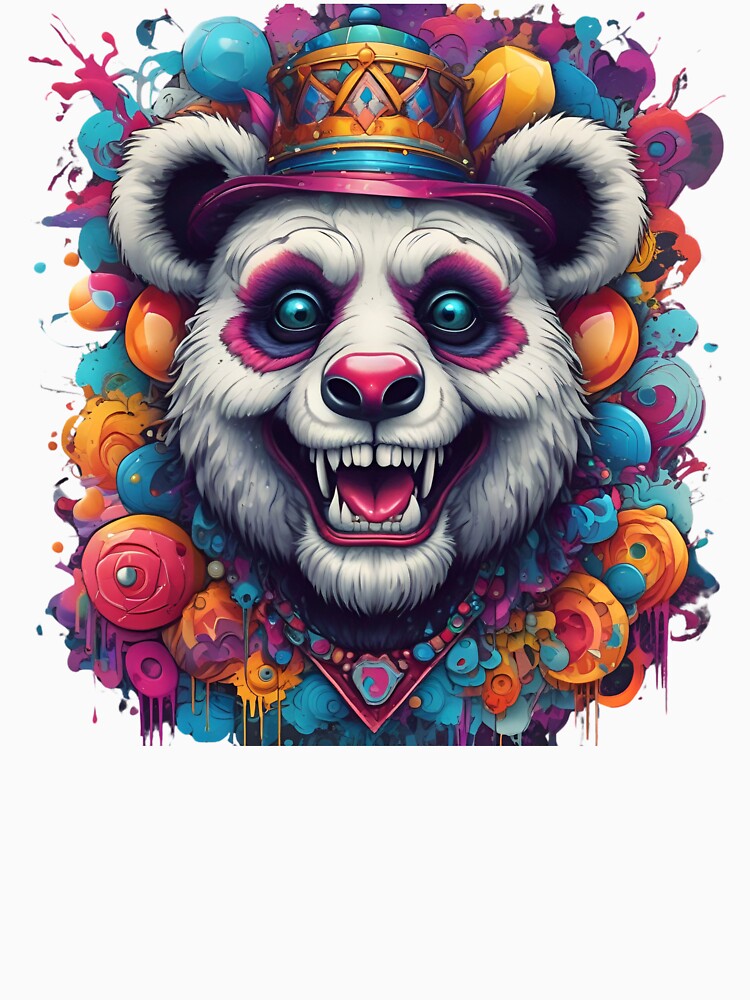 Psychedelic Panda Clown by pUNKnown
