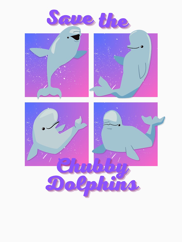 Save Belugas Cartoon Illustration by kuremureDesign