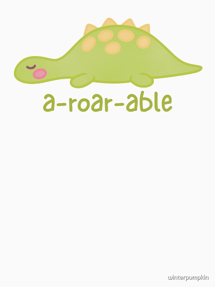 a-roar-able sleeping green dinosaur by winterpumpkin