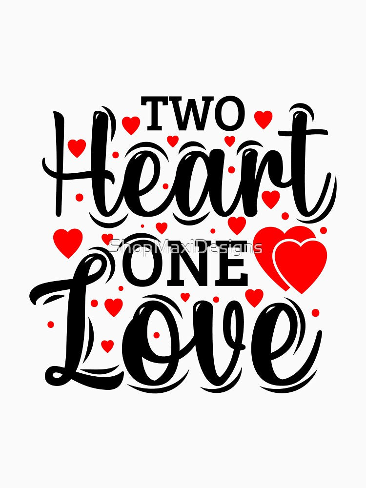 Two heart one love valentine by ShopMaxiDesigns