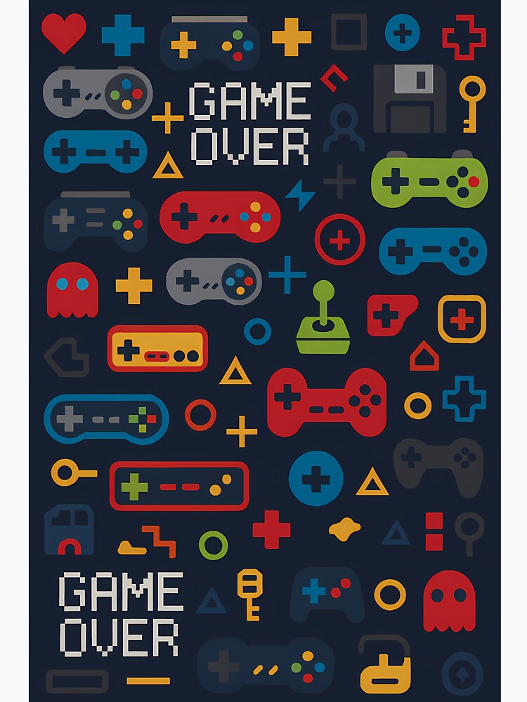 Retro Video Game Controller Pattern by mhose3