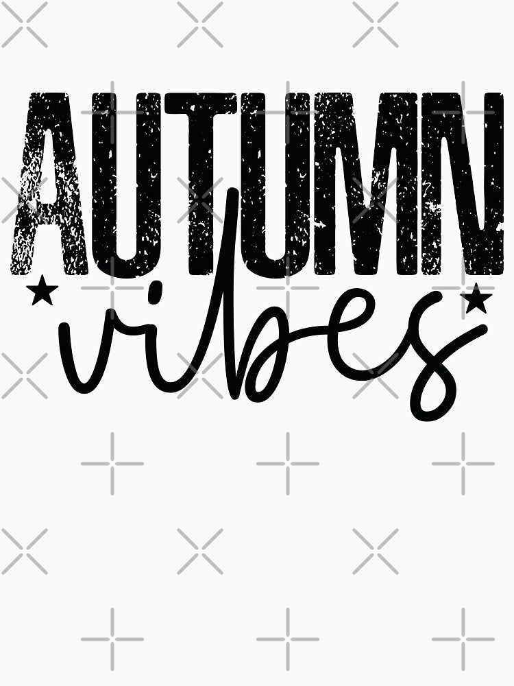 Autumn Vibes - Cute Fall Season Retro Vintage Aesthetic Leaves Nature Pumpkin Spice Lover Gift by FuzionRaptor