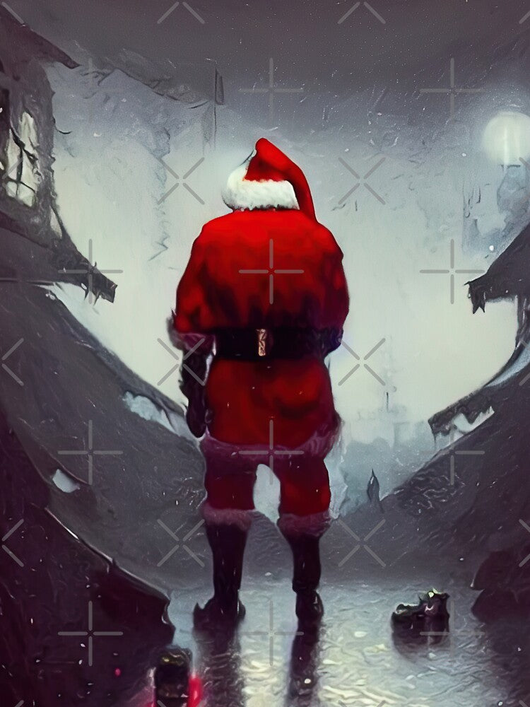 Santa claus standing outside painting by SinghVillasra