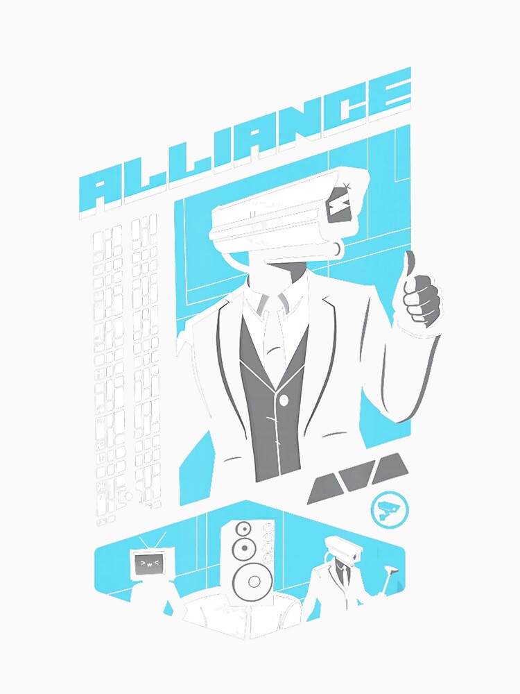 Alliance Skibidi Toilet Meme Graphic Poster Design by aliciabbja