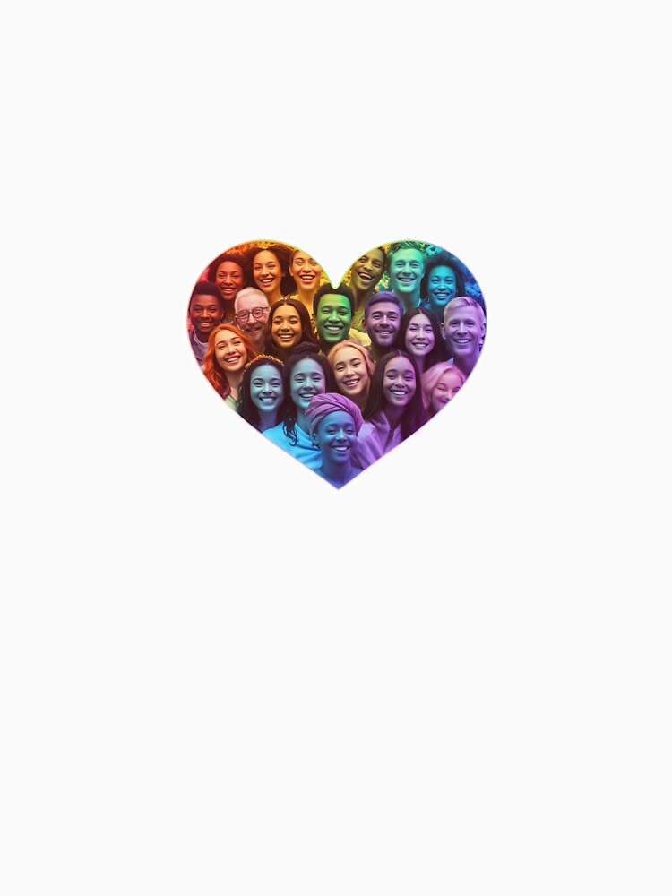 Happy Pride Heart" – Inclusive Rainbow Sticker by Victoriella-v