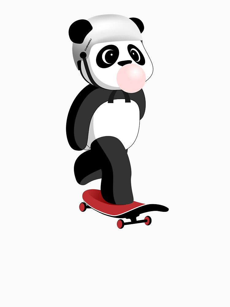 Skateboarding Panda by Monddesign333