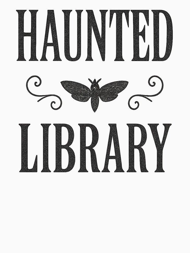 Haunted Library Gothic Dark Academia Tee by Roseyteedesigns
