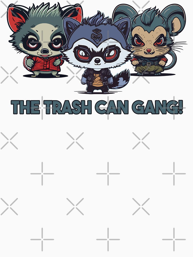Trashcanimals - Team Trash - Trash can gang - Raccoon - Opossum - Rat by brindled