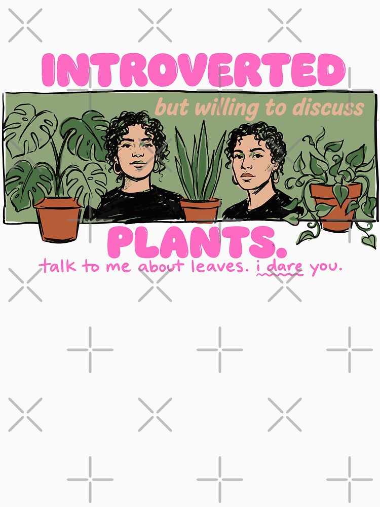 Introverted But Willing To Discuss Plants — Hand-Drawn Botanical Humor by Mdozet