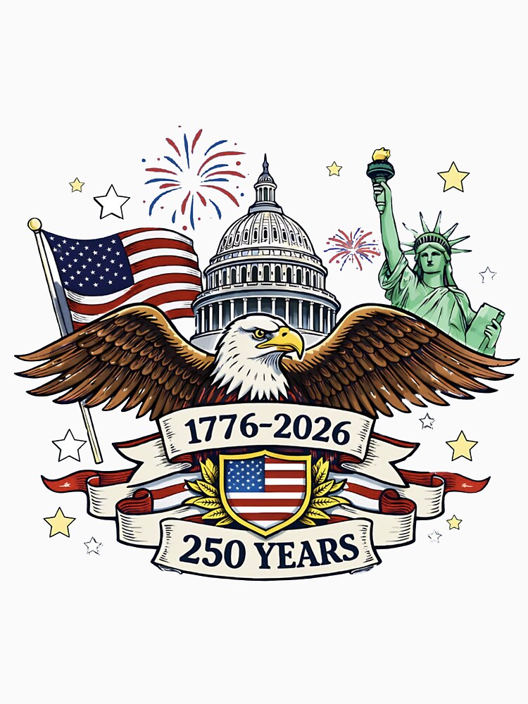 USA 250th Anniversary 1776-2026 Semiquincentennial Eagle by MillieRhodes