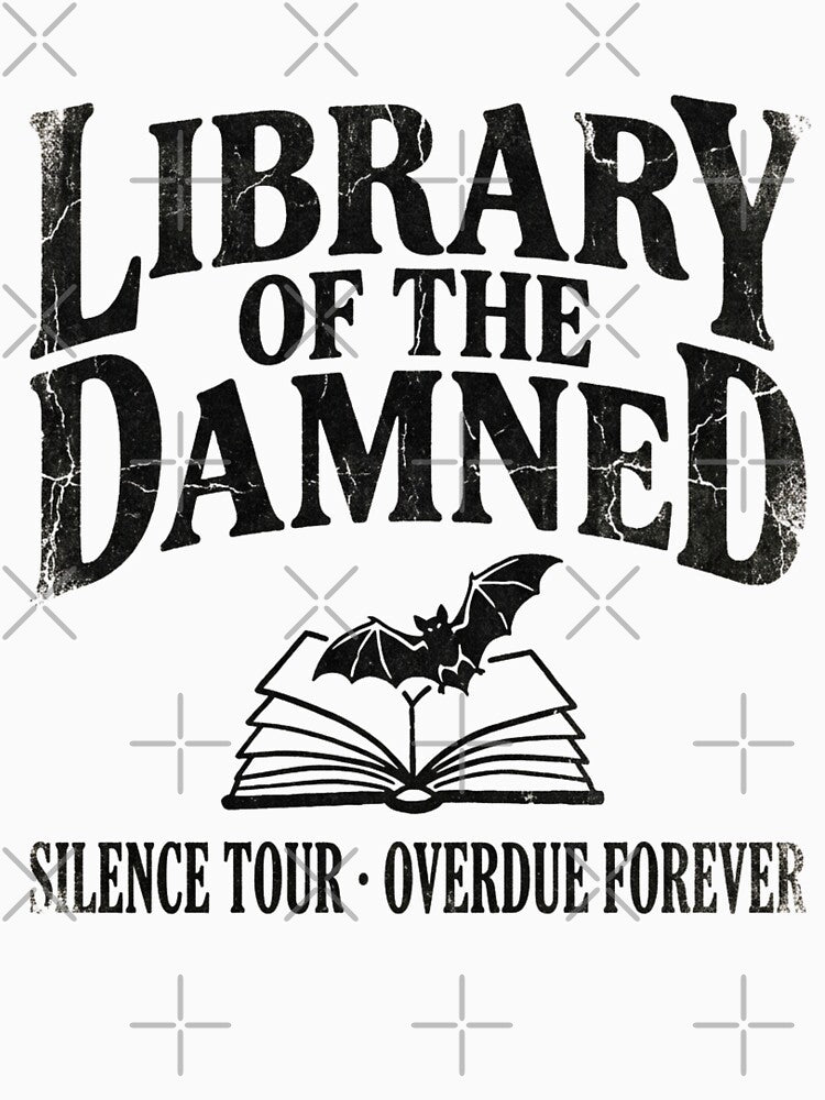 Library Of The Damned Spooky Gothic Bookish Aesthetic Reader Horror Literature by raedattia