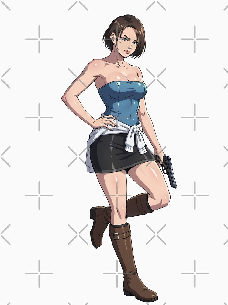 jill valentine resident evil 3 anime 7 by andresdrawing
