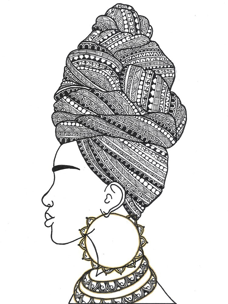 African American Women Art Print by decornaart