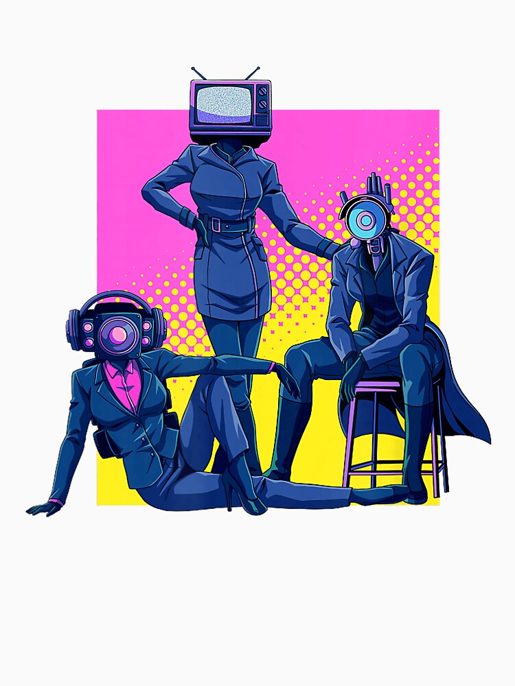 Skibidi Toilet Lethal Trio Meme Graphic Poster Design by aliciabbja