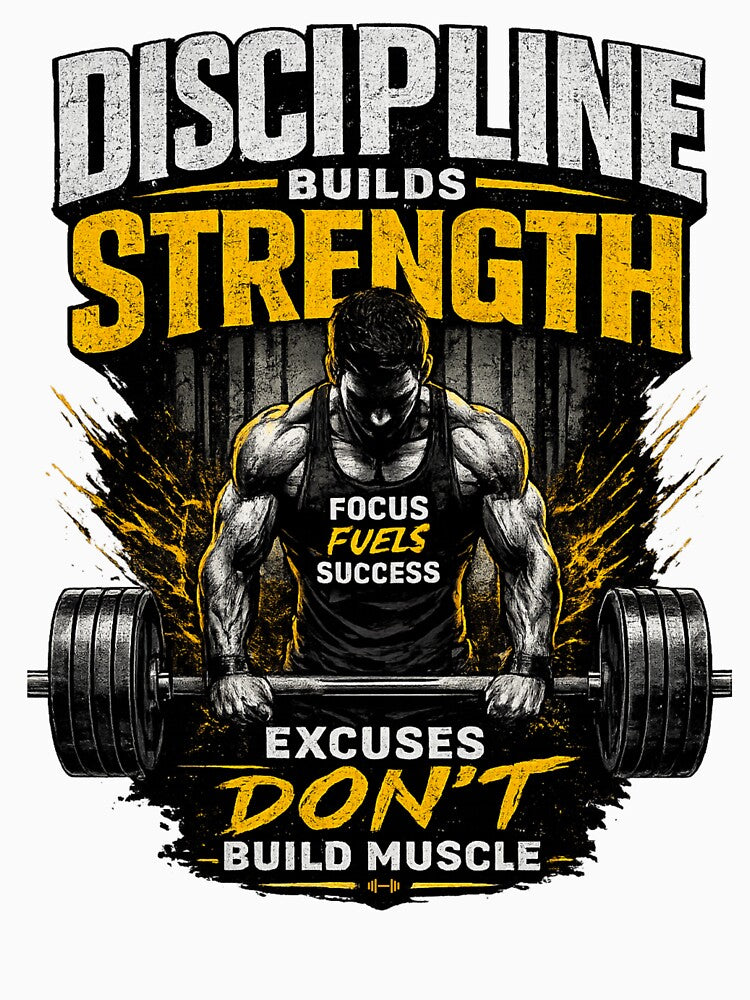 Discipline Builds Strength Gym Workout Shirt by Drip5