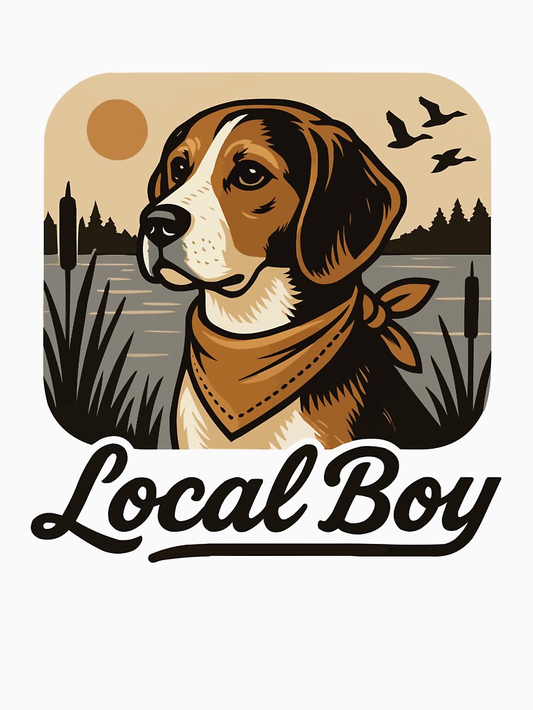 Local Boy - Beagle Hunting Dog Owner by Lichtisign