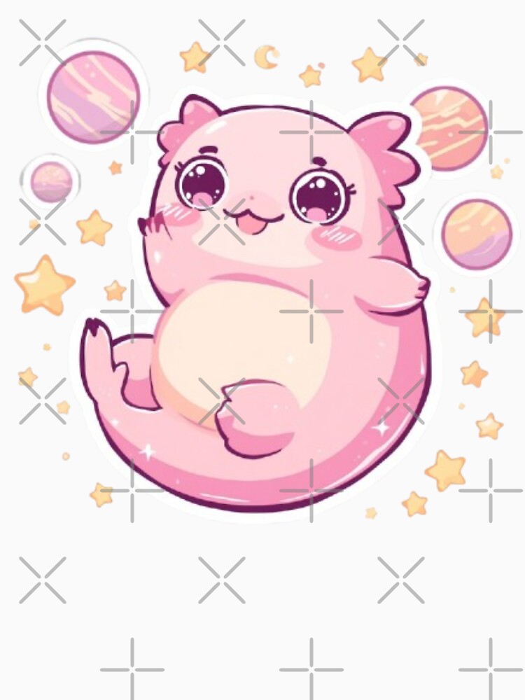 Cute Cosmic Axolotl Sticker | Kawaii Galaxy Axolotl Space Gift by Stylestickers55