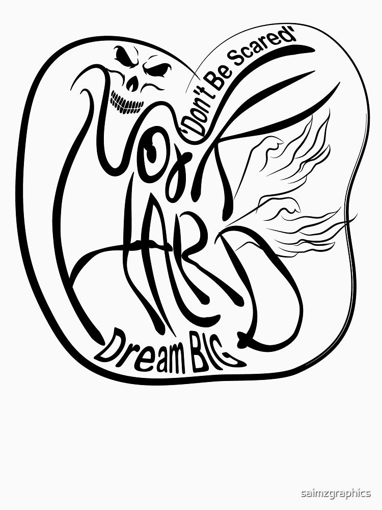 Dream Big, Work Hard, Motivational by saimzgraphics
