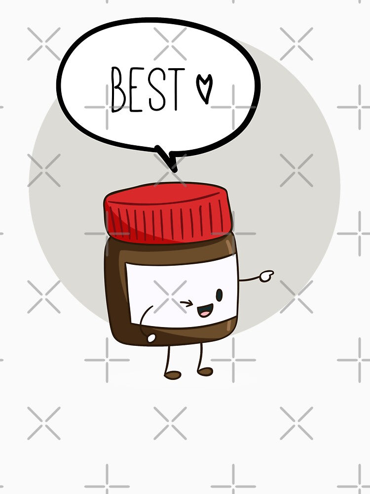 Best friend - Nutella And Spoon Matching by Urosek
