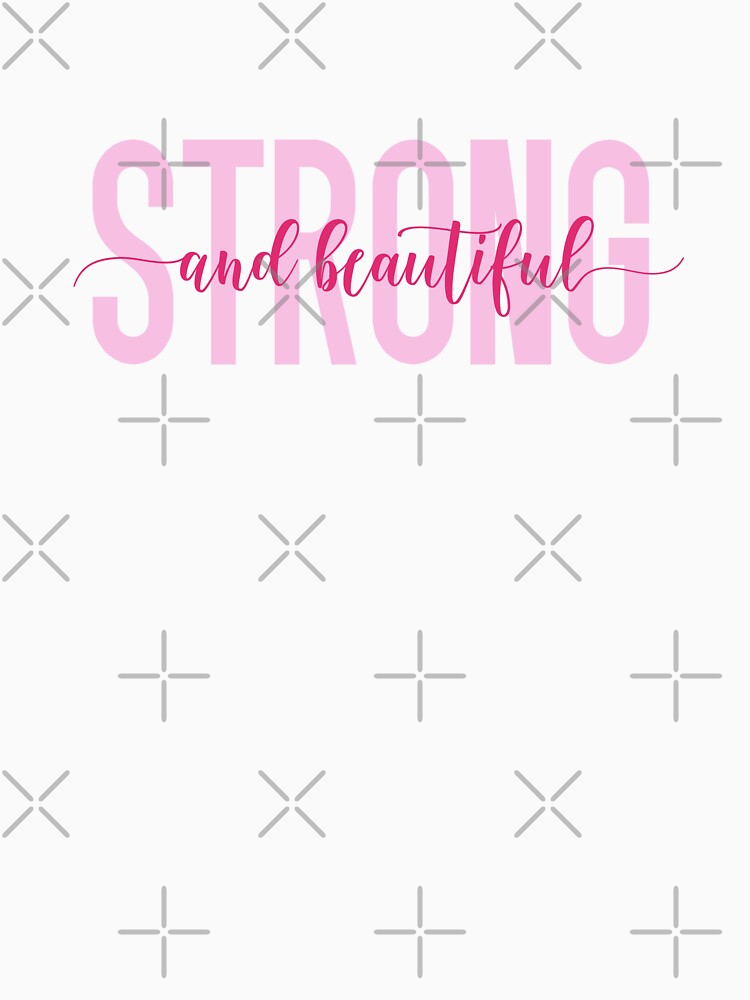 Strong and Beautiful Hot Pink by SpringMoonPress