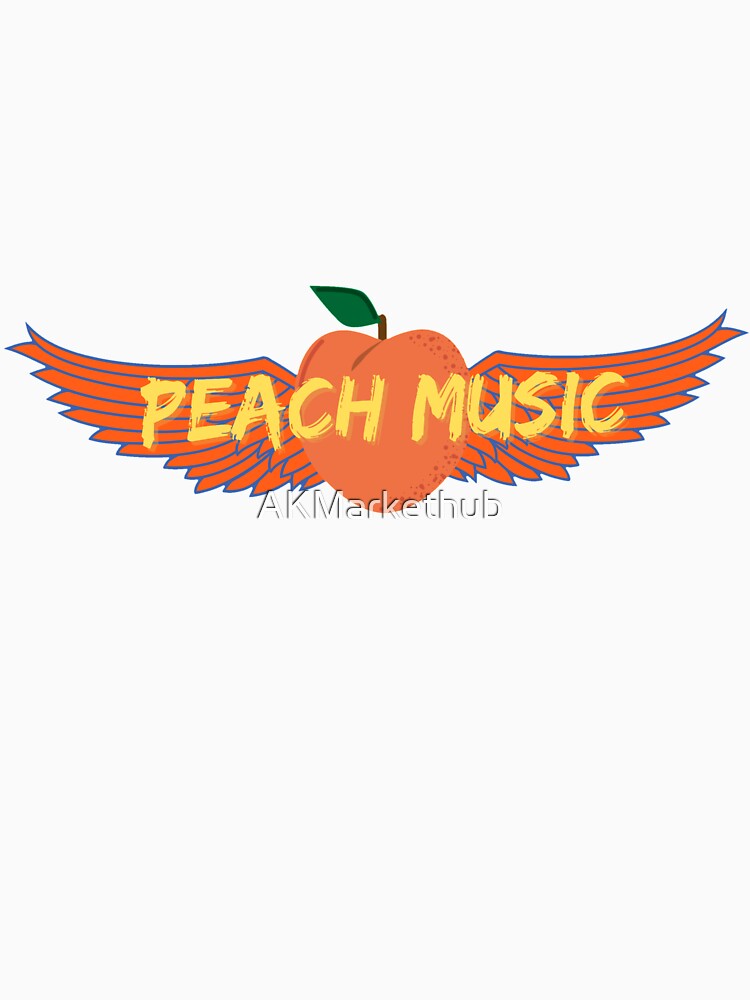 The peach music festival orange green winged peach by AKMarkethub