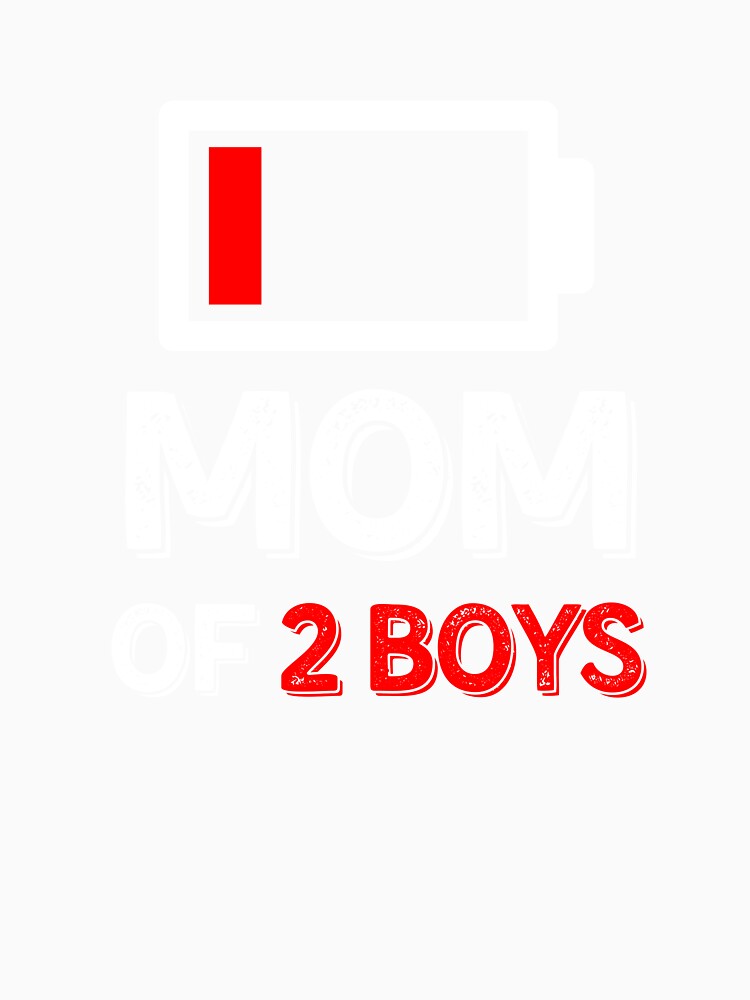 Mom of 2 Boys Shirt Gift from Son Mothers Day Birthday Women by bestic
