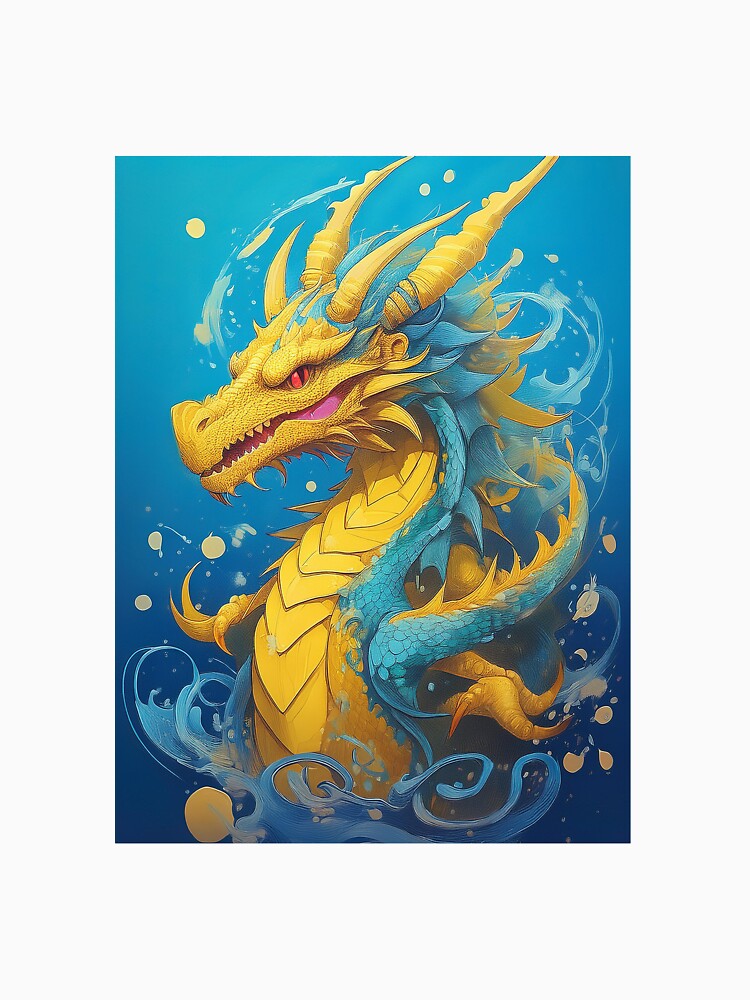 Yellow dragon cartoon. by BAR DEC