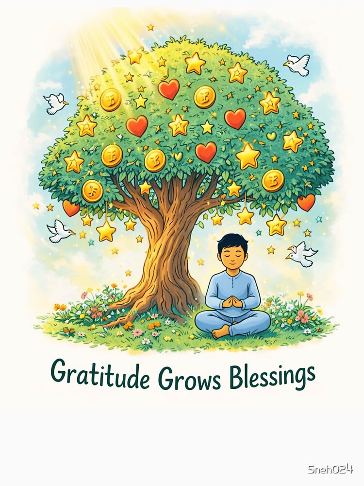 Gratitude Grows Blessings Manifestation Tree by Sneh024