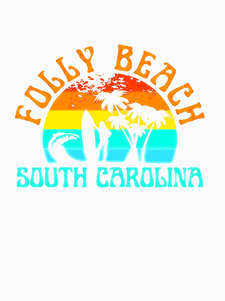 Folly Beach South Carolina Surf Beach Surfer SC Girls Long Sleeve by ARMSTRONGKAY