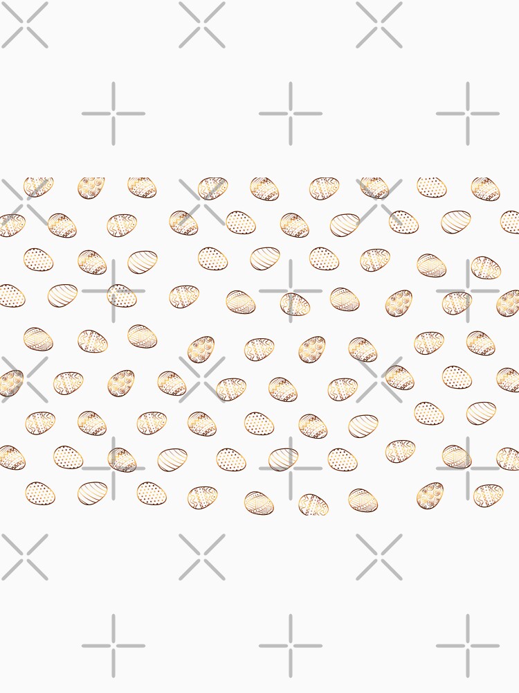 easter eggs gold pattern by cutecrazytshirt