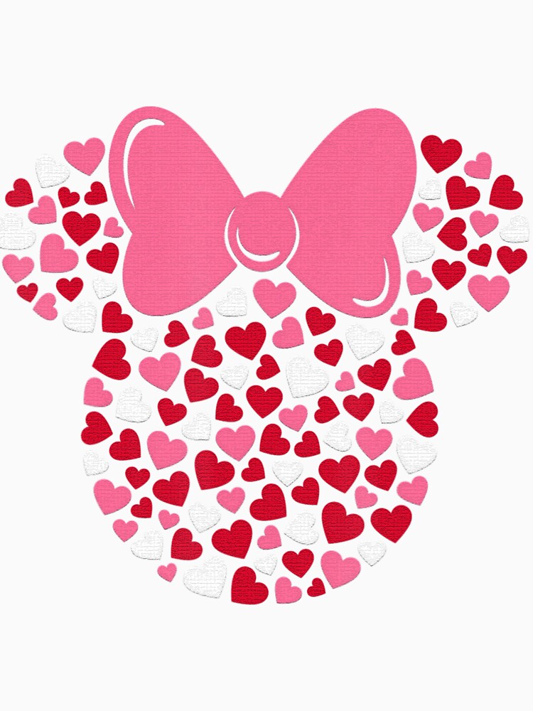 Princess Mouse Pink Hearts Valentine's Day by yarmanzasso2