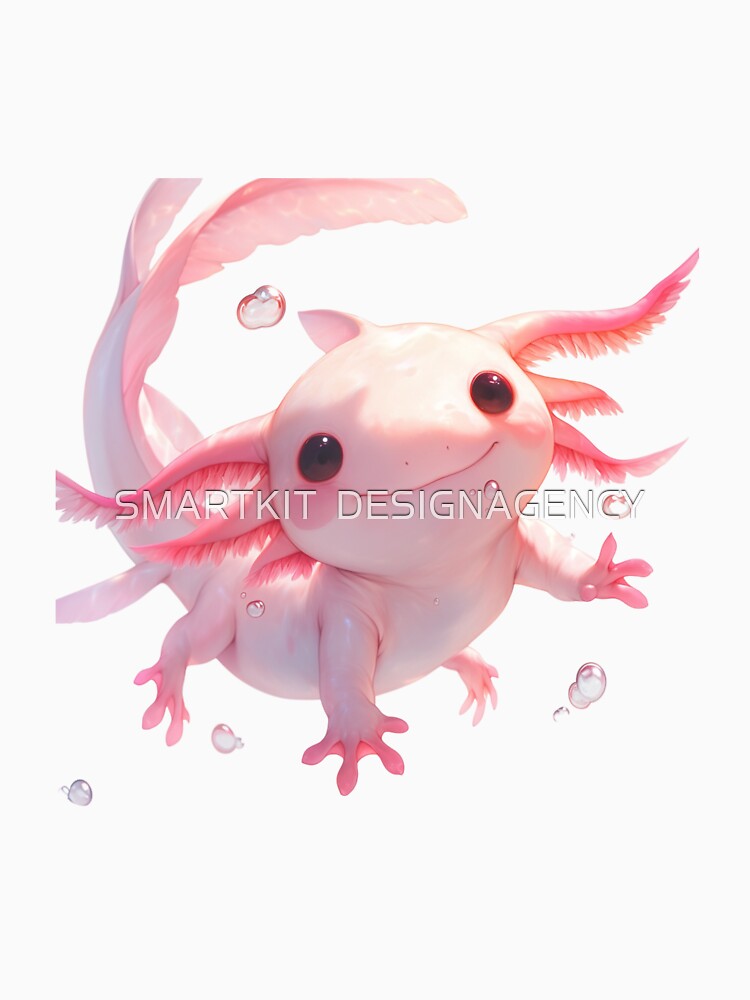 Floating Axolotl Illustration by SMARTKIT  DESIGNAGENCY