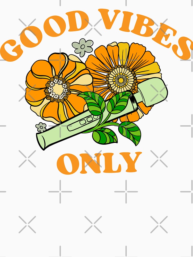 Good Vibes Only - 70s Retro Floral Vibrator by thegoodwordsco