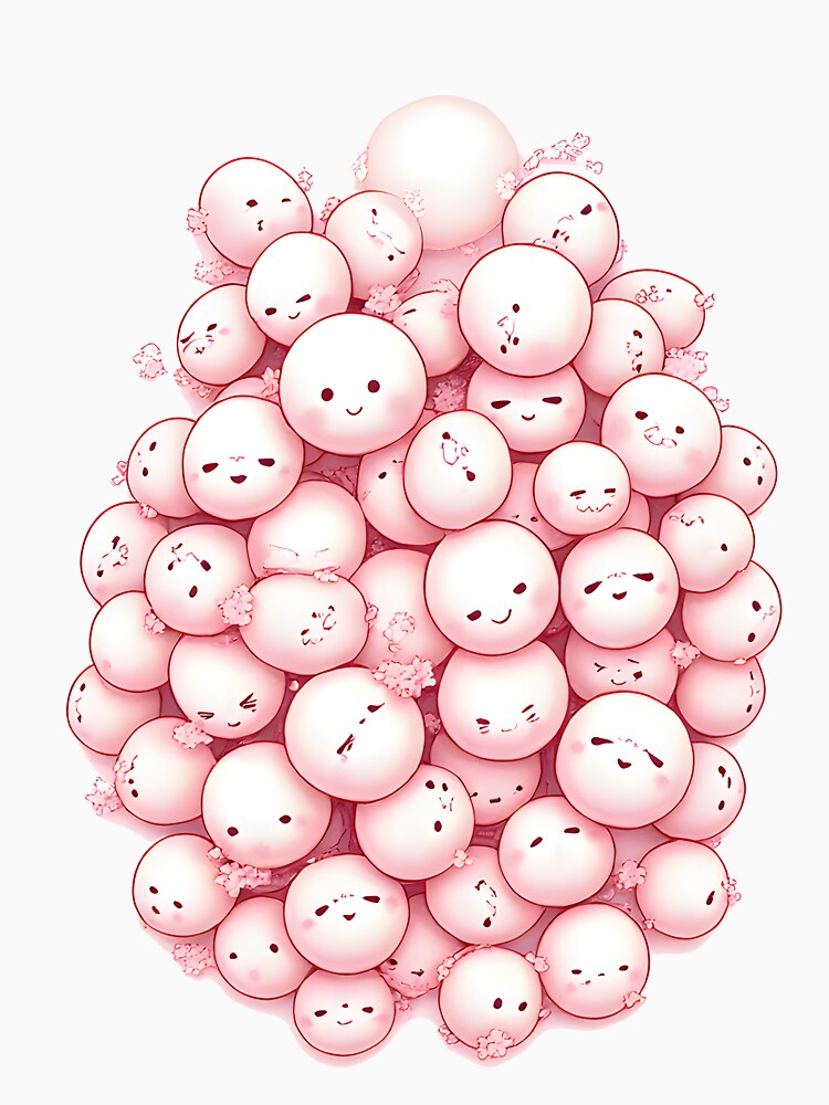 kawaii pink bubbles by aliraweb