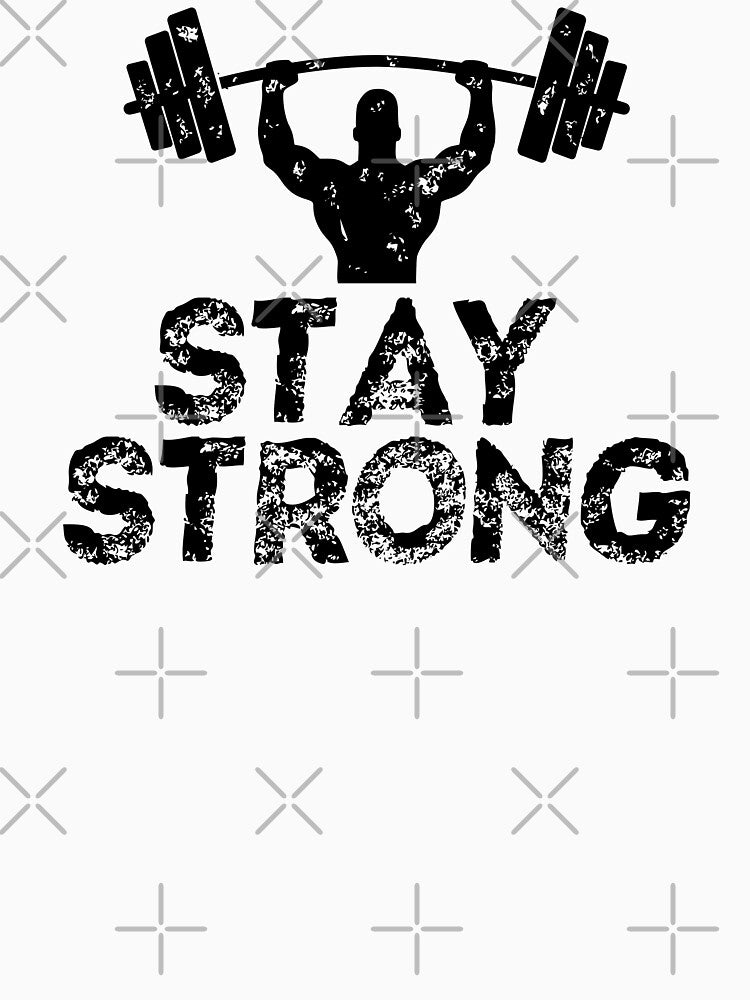 Stay strong - fitness & Gym motivation motto and quote by GraphicDream