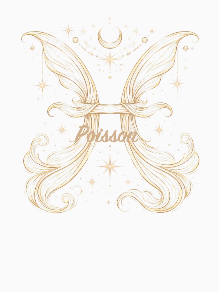 Pisces Sign Minimalist Gold by orely14