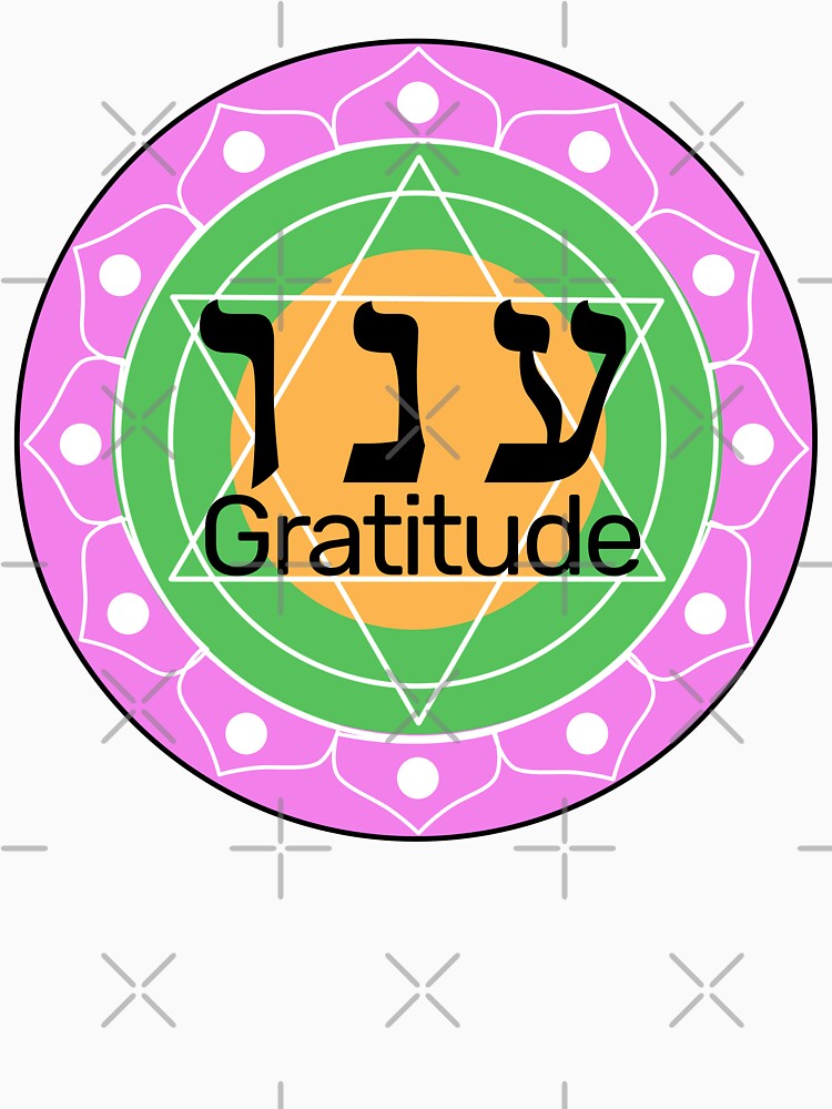 Heart Chakra and Kabbalah letters for Gratitude by Krokoneil