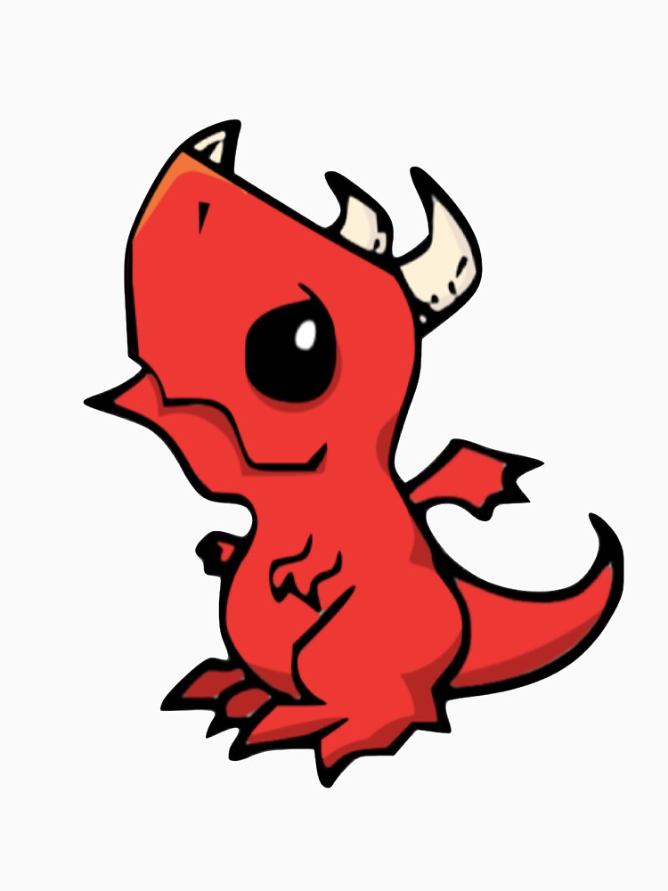 Cute baby RED DRAGON kawaii by SweetPeasBoatTs