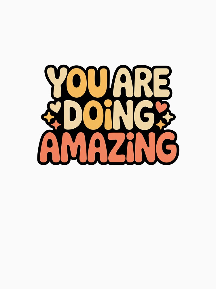 You Are Doing Amazing Sticker — Positive Affirmation Gift Decal for Laptop and Mirror by Stick_It_With_Love