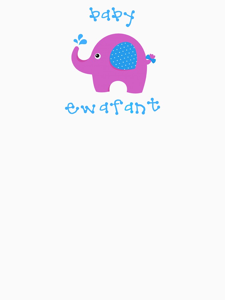 Baby Ewafant (Elephant) Pink/Blue by PawsitiveMum
