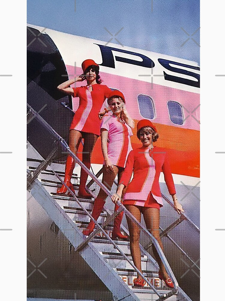 1970s PSA airline stewardess by PIXEL POP DESIGNS - Beyond the Norm!
