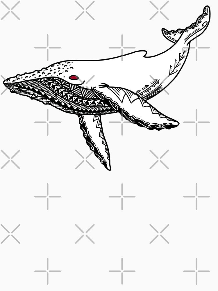 Tribal Albino Humpback Whale Migaloo by Steeb757