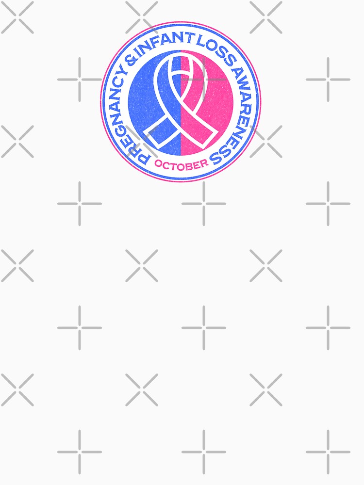 Pregnancy & Infant Loss Awareness October Blue Pink Ribbon by chrisrivait